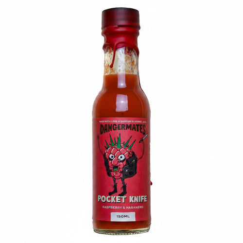 "Pocket Knife" Fermented Raspberry and Habanero Hot Sauce - Dangermates